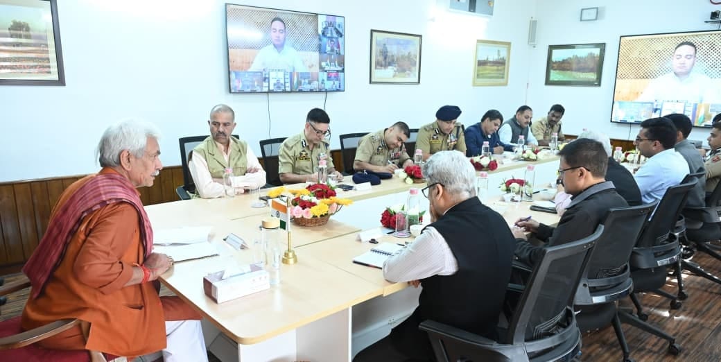 LG Manoj Sinha chairs key meeting to assess Nasha Mukt J&K campaign