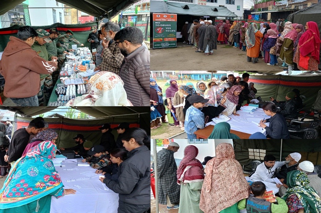 Free medical camp held at GHSS Mantrigram Bandipora