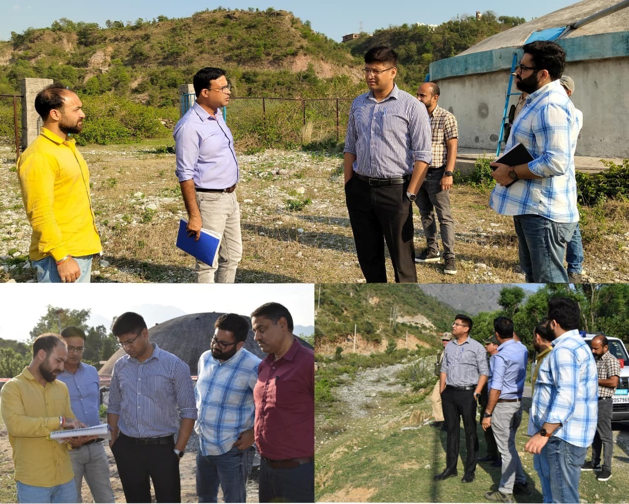 DDC Reasi inspects water supply schemes, reviews AMRUT 2.0 works