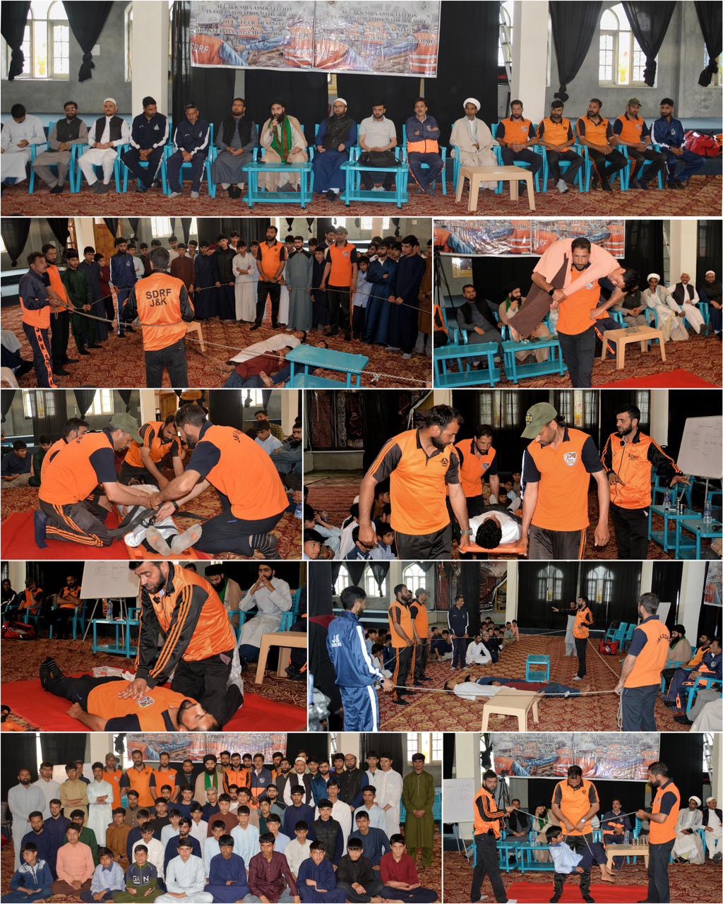 Shia Association, SDRF Hold Disaster Training in Sumbal