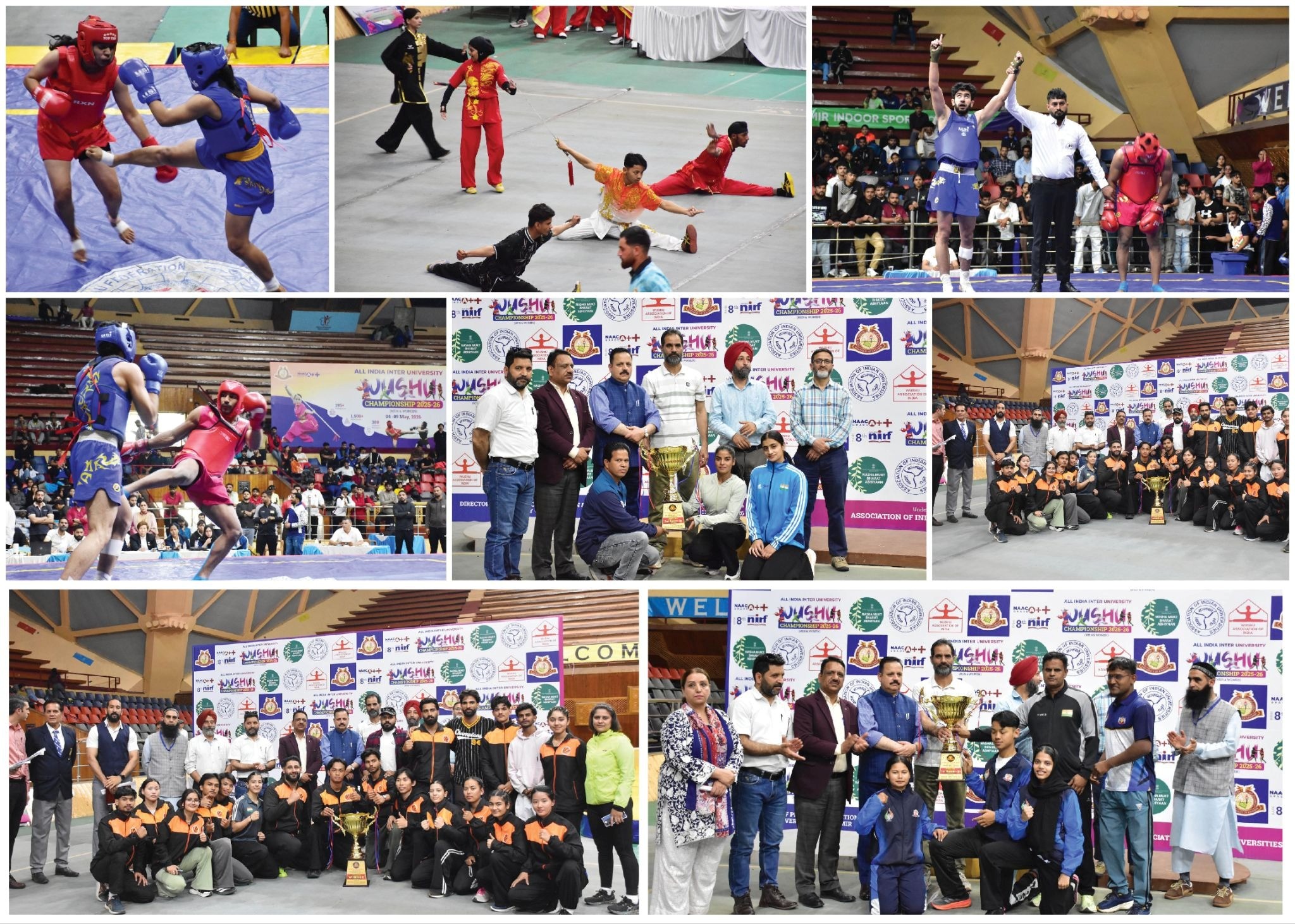 All India Inter University Wushu C’ship concludes at SKISC Srinagar