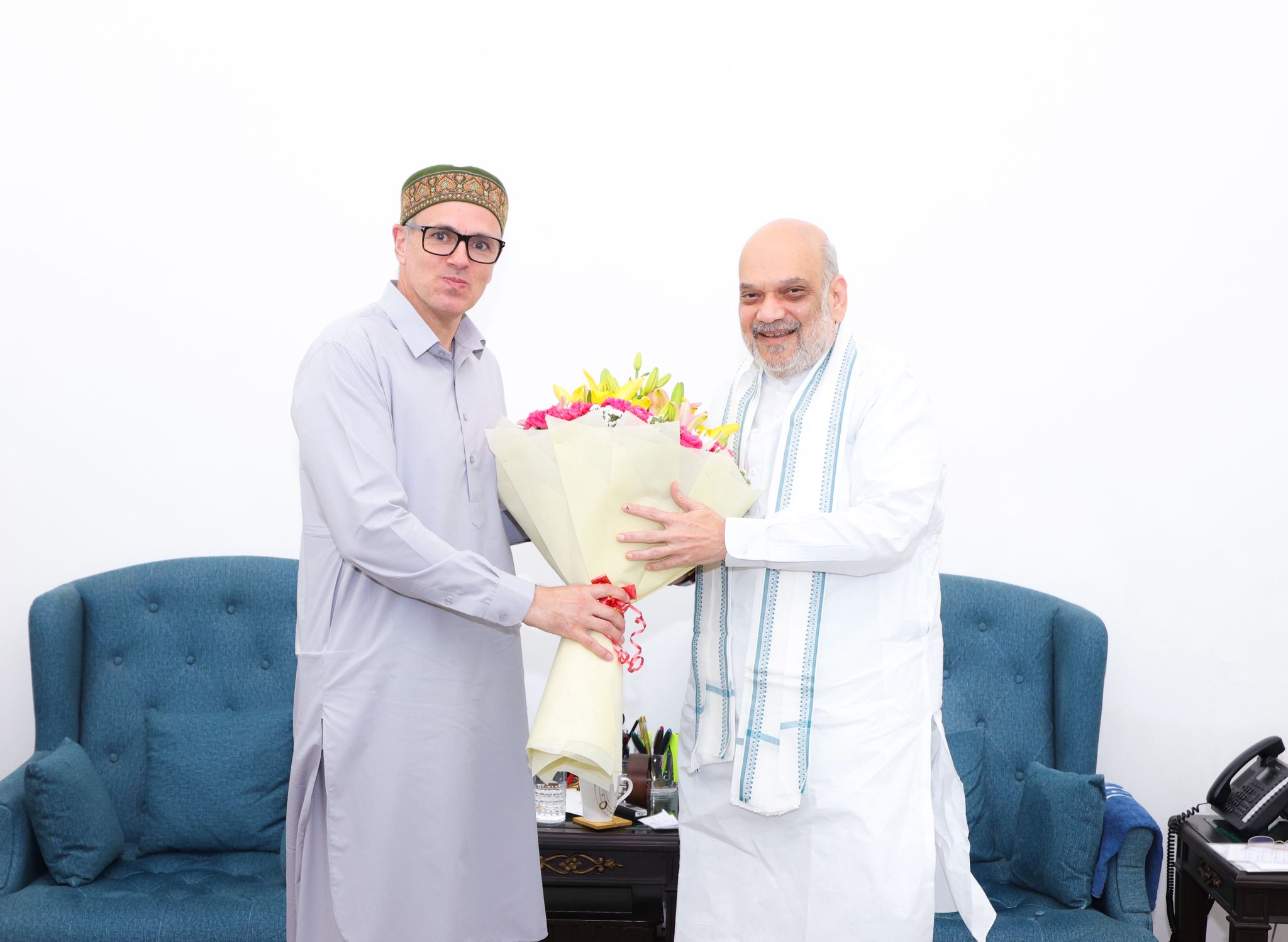 J&K CM Omar Abdullah Meets HM Amit Shah