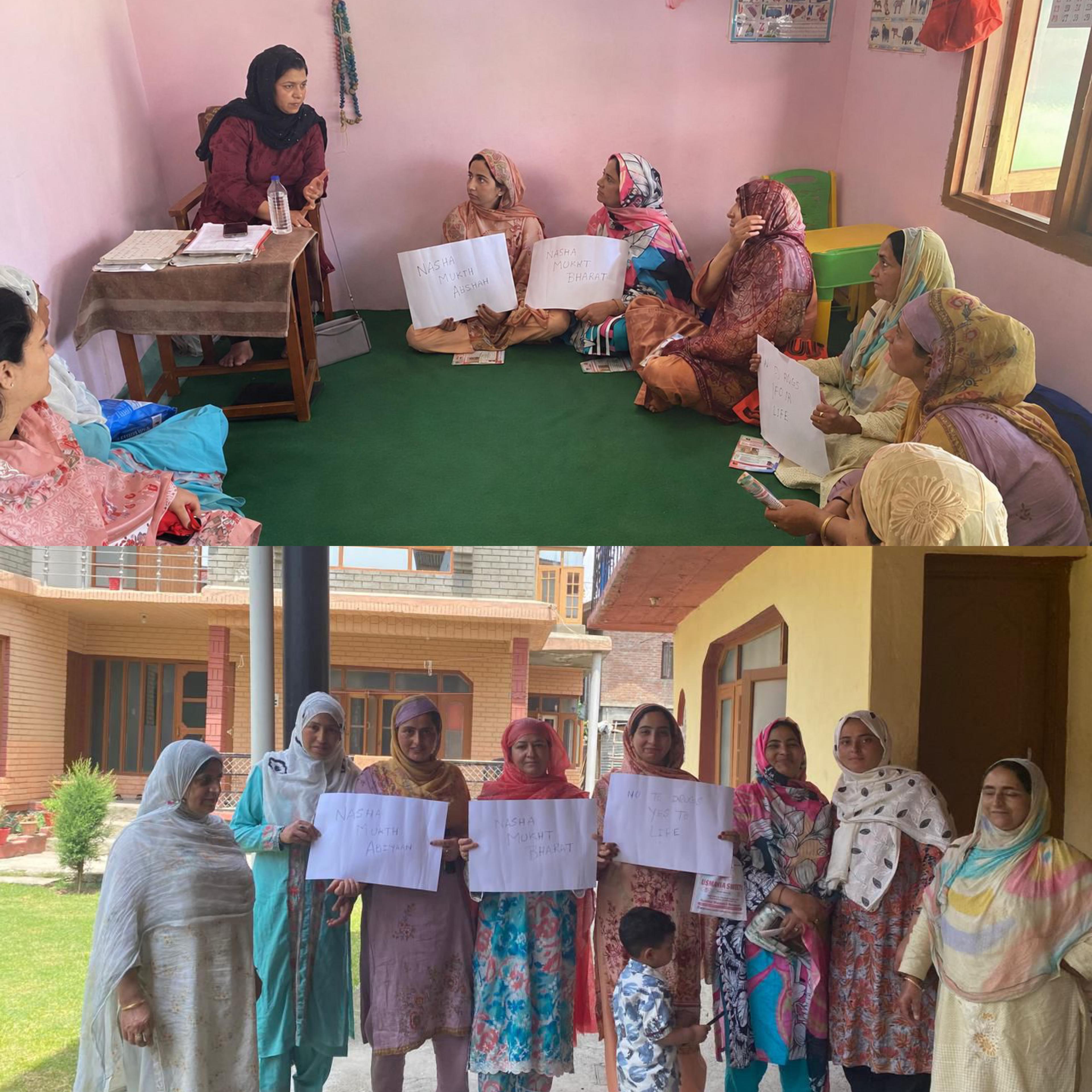 Aanganwadi Centre Umerhair Buchpora Holds Awareness Programme Under Nasha Mukt Bharat Abhiyan