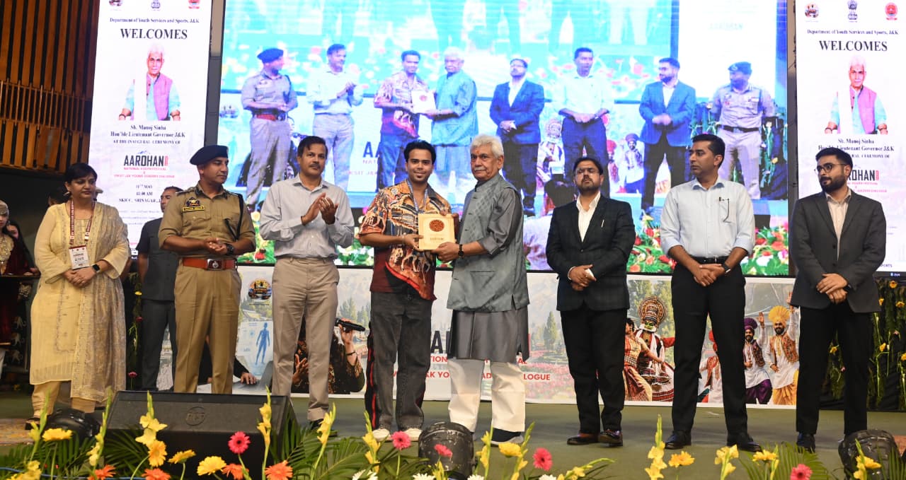 LG Manoj Sinha Launches National Youth Festival – Aarohan 2026 in Srinagar, Urges Youth to Lead India’s Future