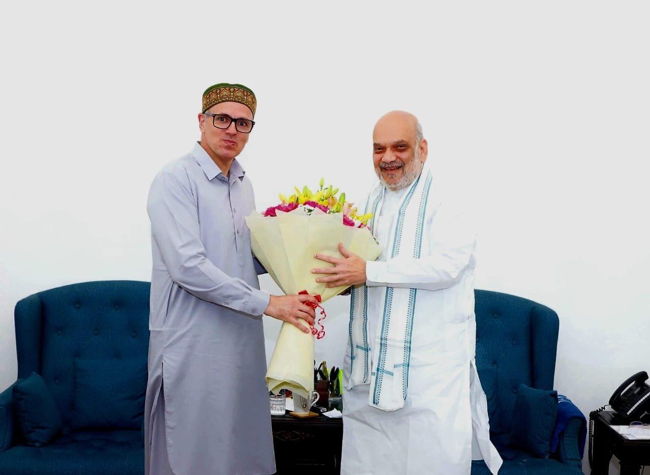 CM Omar meets Home Minister Amit Shah in Delhi