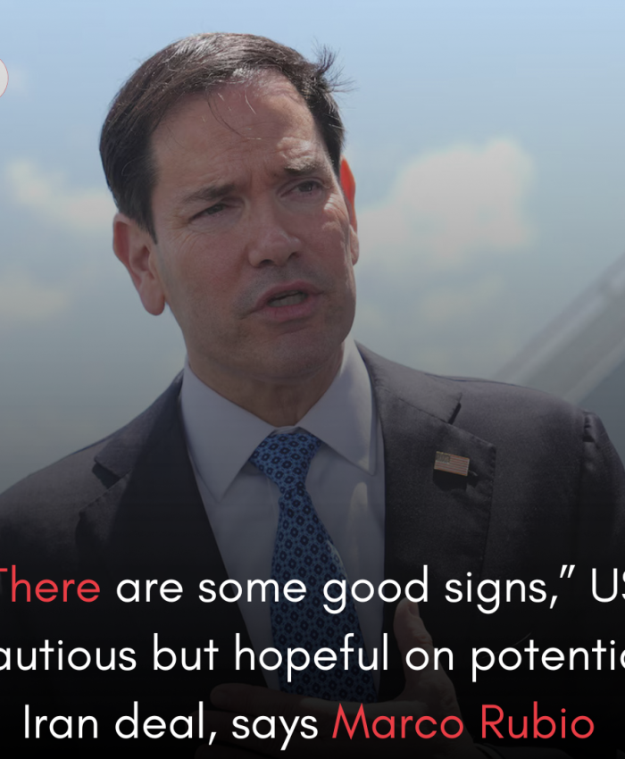“There are some good signs,” US cautious but hopeful on potential Iran deal, says Marco Rubio