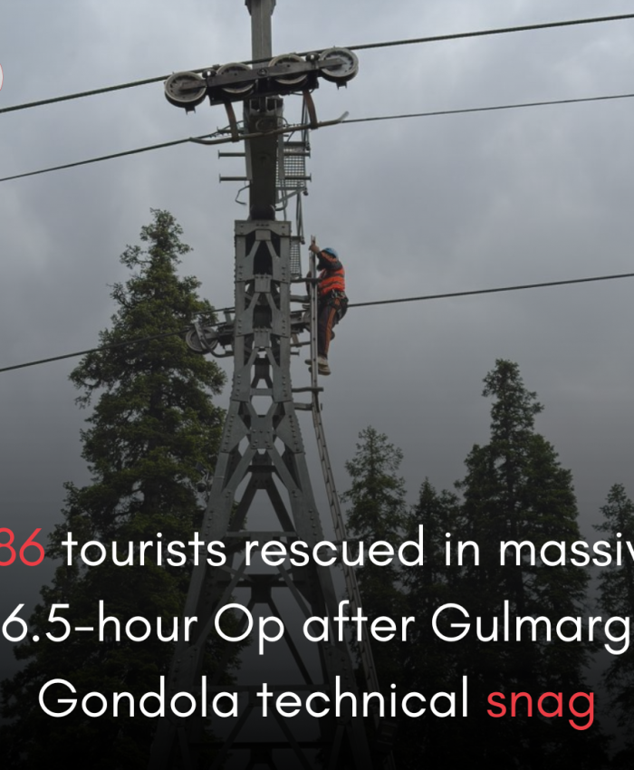 286 tourists rescued in massive 6.5-hour Op after Gulmarg Gondola technical snag