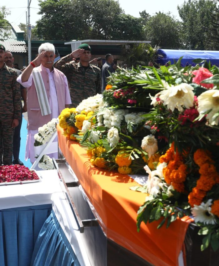 LG salutes fallen Army Braveheart Lt Beereshwar Goswami