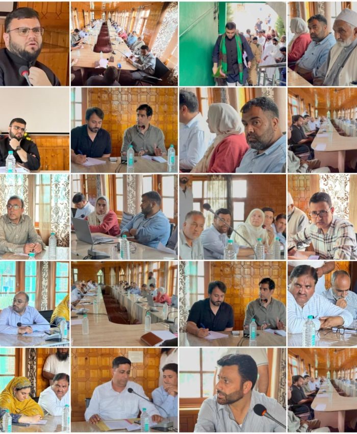 Aga Muntazir Reviews Muharram Arrangements in Budgam