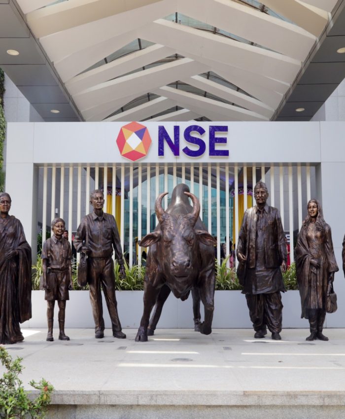 Mumbai, Oct 23 (ANI): A view of the newly renovated atrium, the iconic NSE Bull, and the refreshed façade of the National Stock Exchange (NSE) Bull, at the National Stock Exchange headquarters, in Mumbai on Tuesday. (ANI Photo)