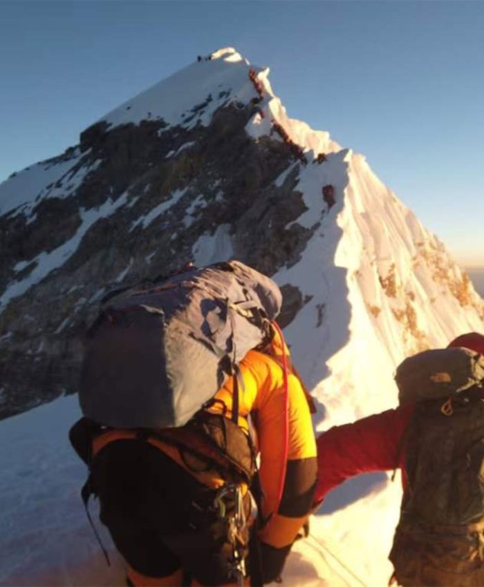Two Indian climbers die on Everest amid record overcrowding and peak logjams