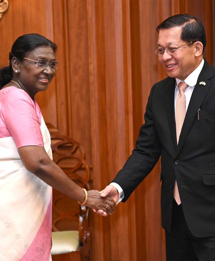 President Murmu receives Myanmar counterpart, says country is India’s “gateway to Southeast Asia”