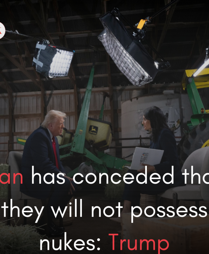 Iran has conceded that they will not possess nukes: Trump