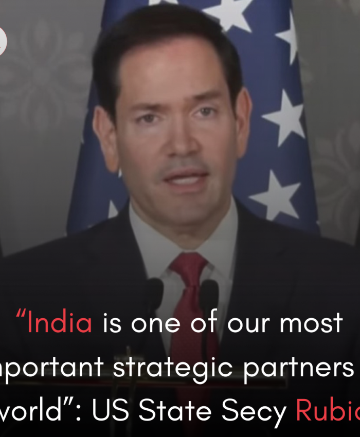 “India is one of our most important strategic partners in world”: US State Secy Rubio