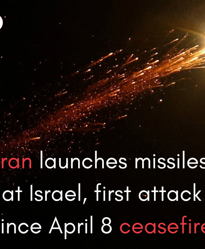 Iran launches missiles at Israel, first attack since April 8 ceasefire