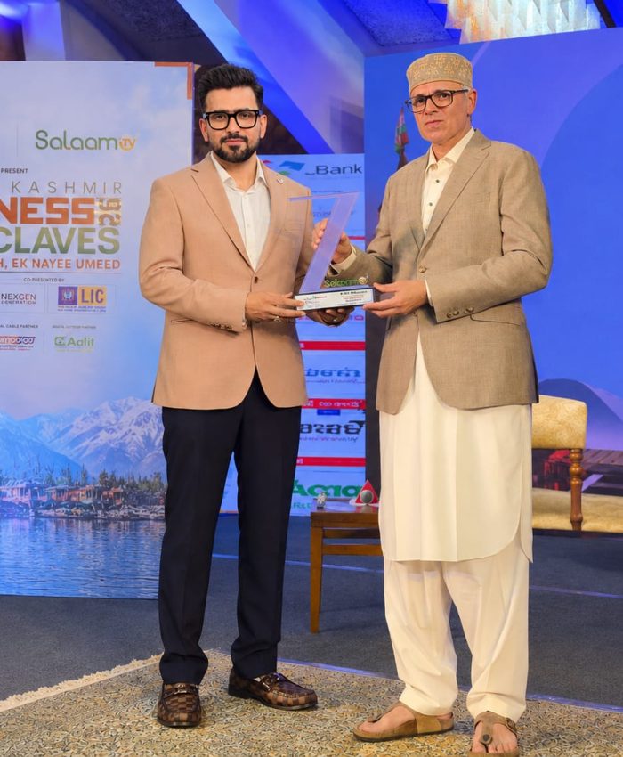 Dr. Mir Shahnawaz Receives Top Honour from CM Omar Abdullah for Excellence in Dermatology and Hair Restoration