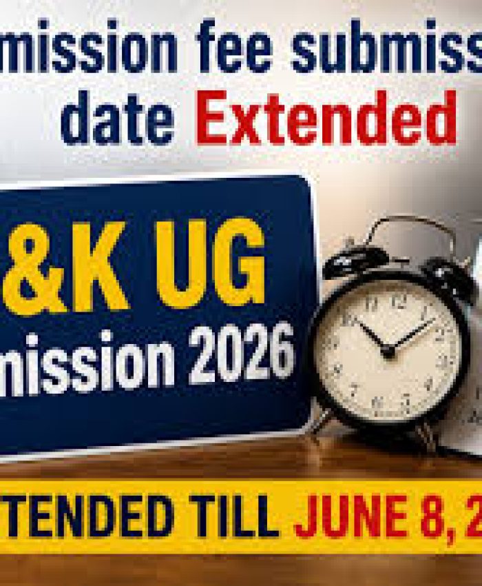 Fee Payment Deadline Extended for UG Admissions