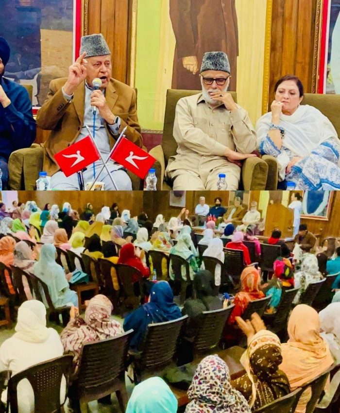 Dr Farooq Stresses Women’s Empowerment at NC Meeting
