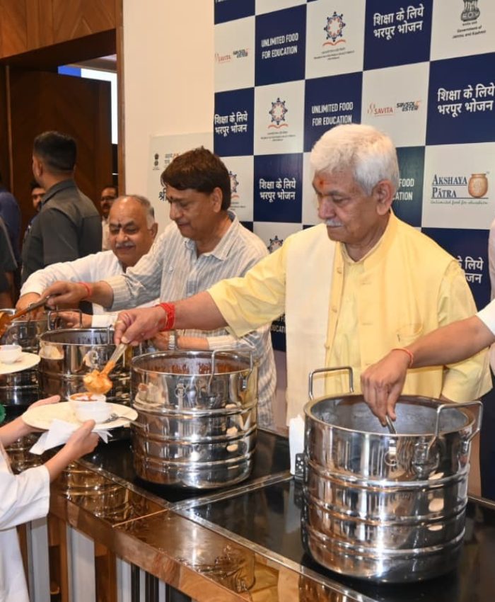 Hungry child cannot learn: LG Sinha