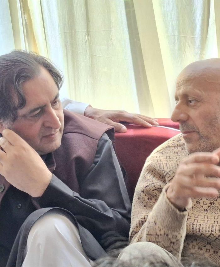 Sajad Lone Condoles Er Rashid’s Father’s Demise